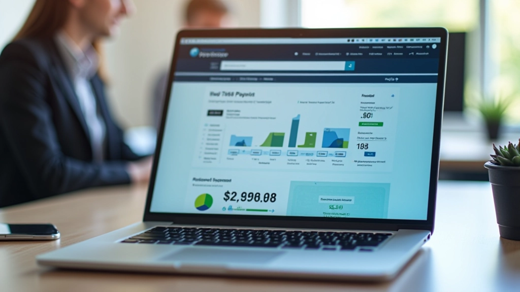 Webpagina met veel afbeeldingen en laadtijdweergave op monitor