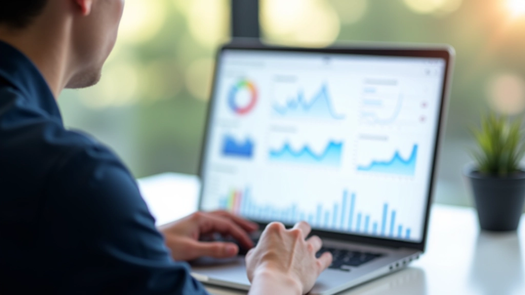 Analytics dashboard met grafieken en performance metingen over tijd weergegeven