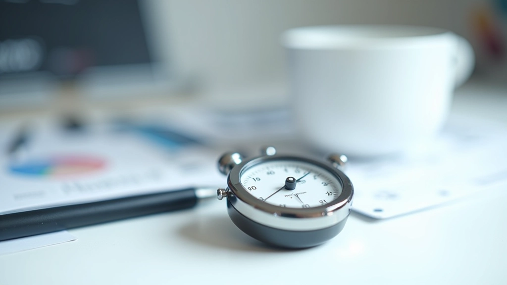 Stopwatch en performance meter op technische achtergrond met metingen en statistieken