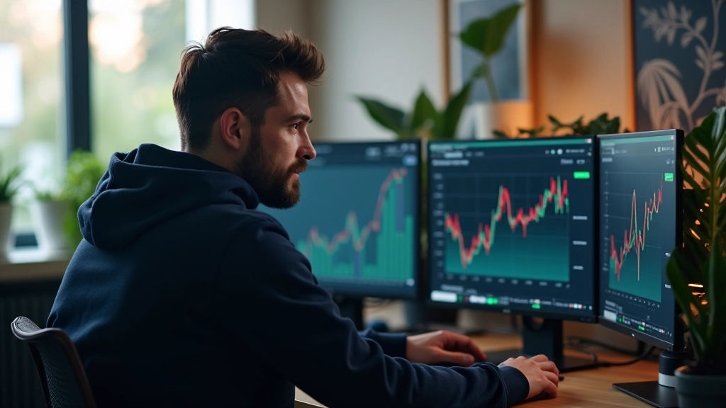 Modern webontwikkelaar werkend aan performantie optimalisatie op het scherm